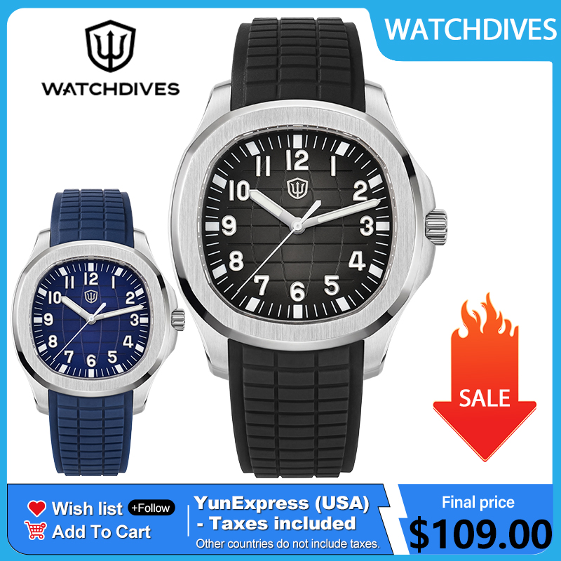 Vintage Watch Crystal - Watchdives WD008 38mm Dive Men Watch