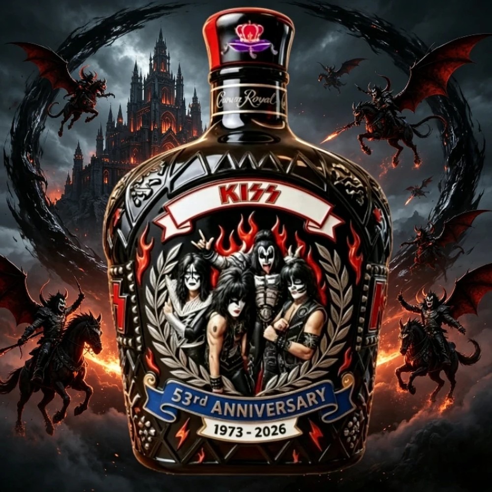 YING-KISS Band Whiskey Decante - огляд і ціна Vintage Collectible Liquor Bottles