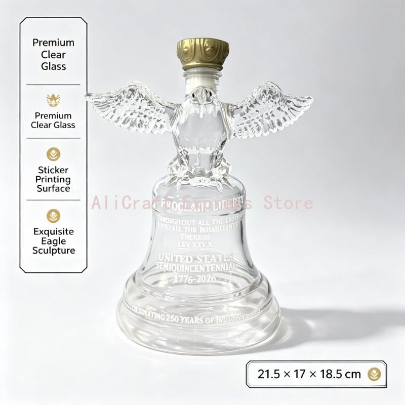 250th Independence Eagle Bell  - огляд і ціна Vintage Collectible Liquor Bottles