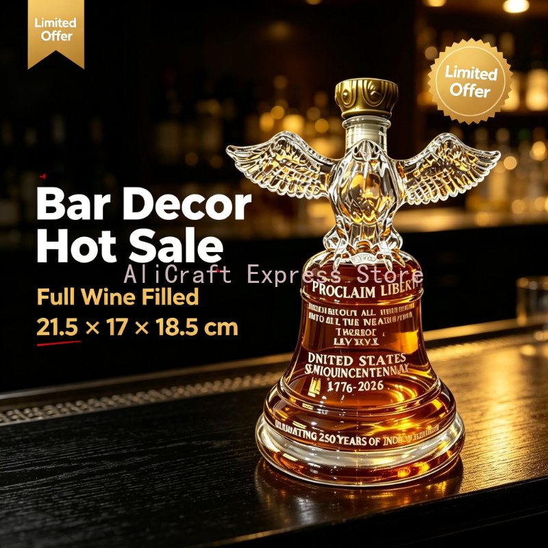 250th Independence Eagle Bell  - огляд і ціна Vintage Collectible Liquor Bottles