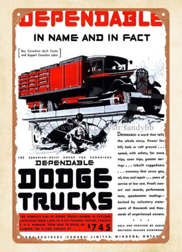 1931  trucks metal tin sign st - огляд і ціна Vintage And Collectible Stores