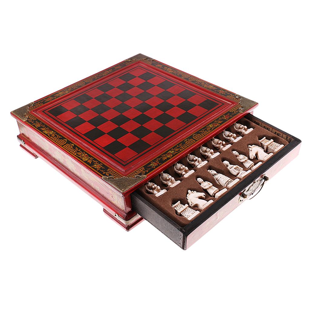 Chinese Chess Set Resin Antiqu - огляд і ціна Vintage Collectible Board Games