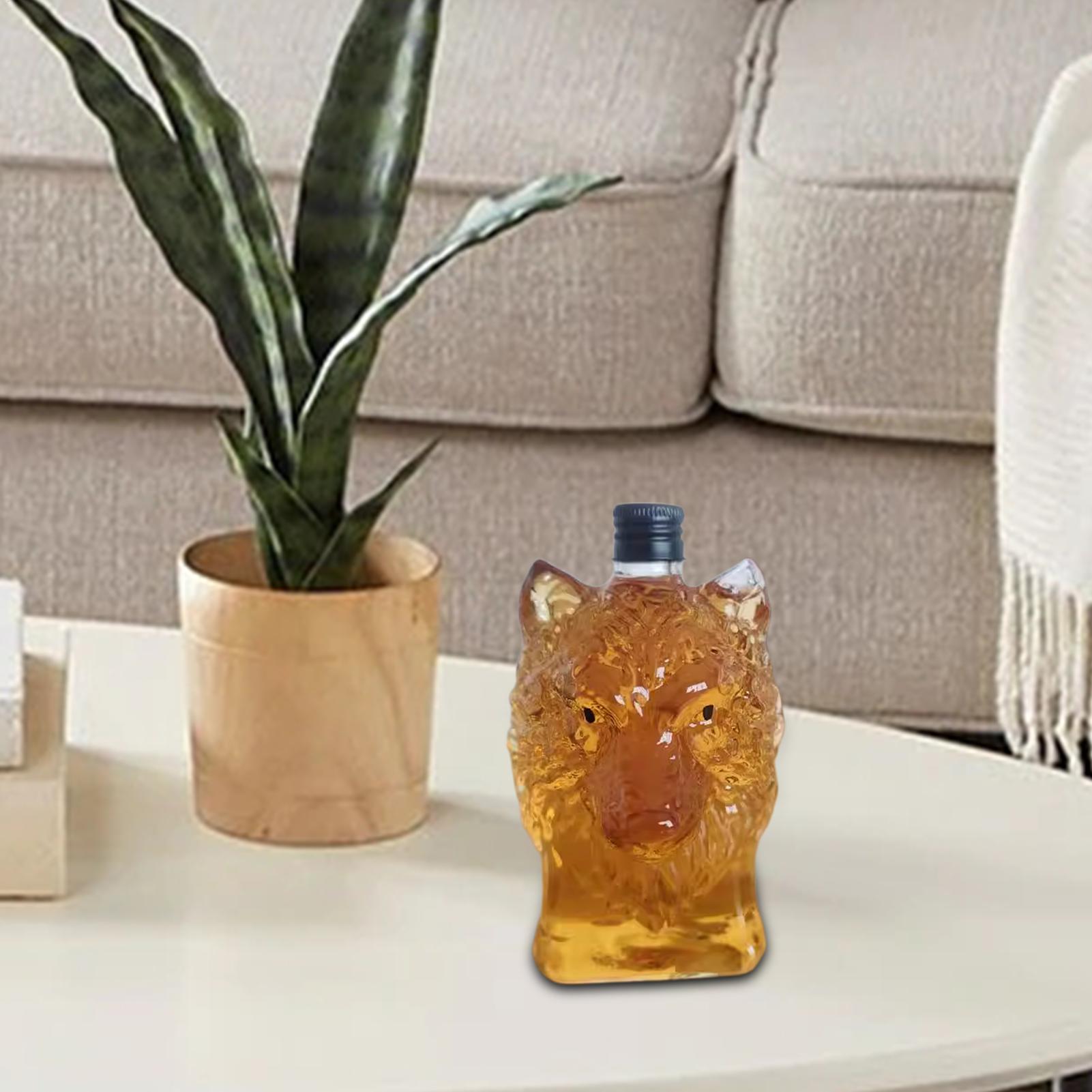 Whiskey Bottle Wolf Shape Wine - огляд і ціна Collectible Vintage Wine