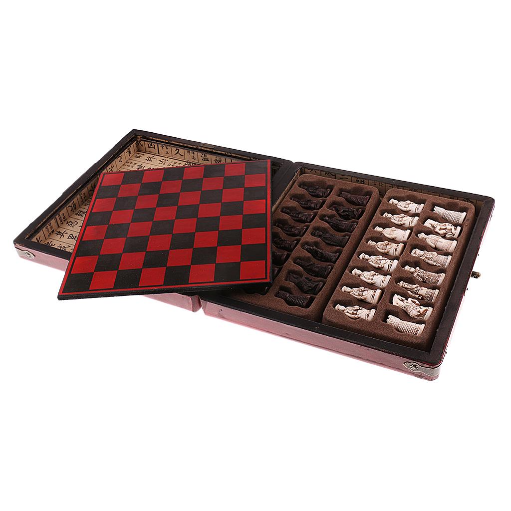 Chinese Chess Set Wooden Minia - огляд і ціна Vintage Collectible Board Games