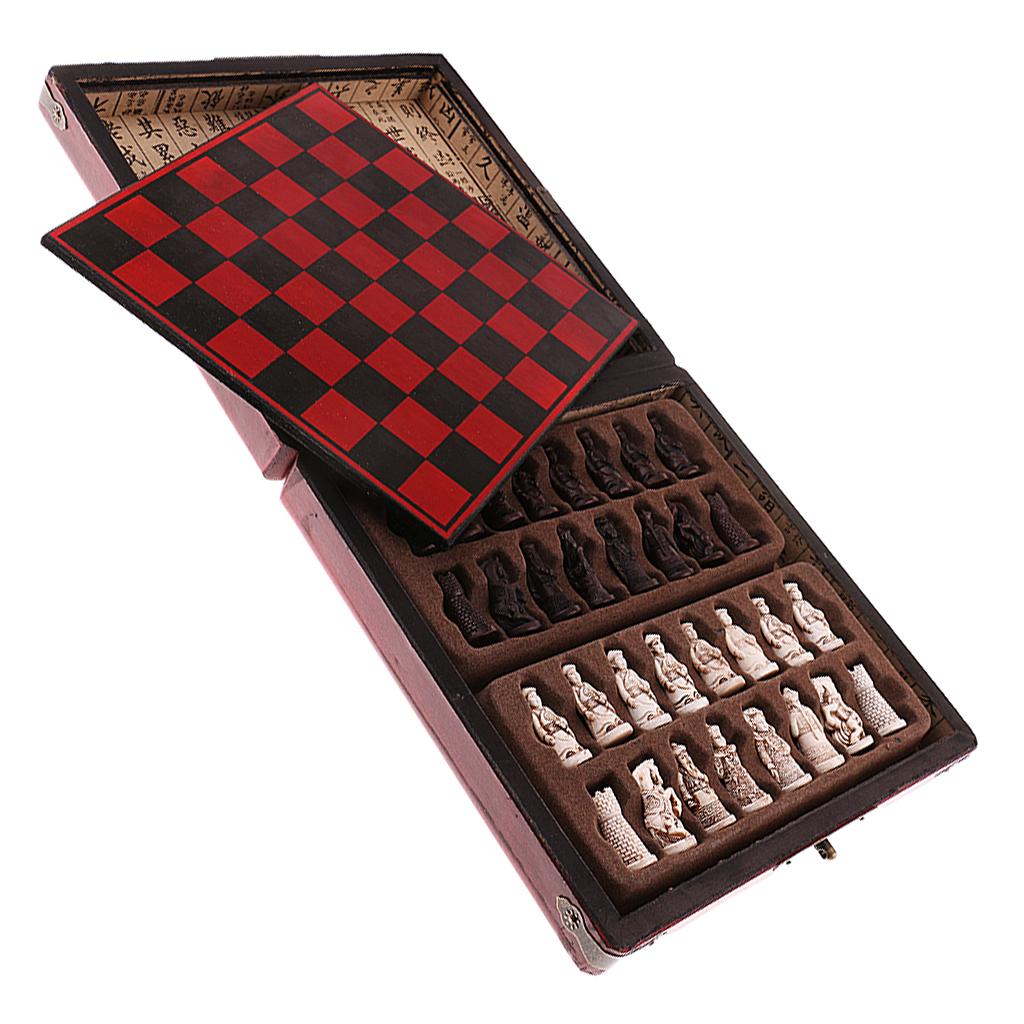 Chinese Chess Set Wooden Minia - огляд і ціна Vintage Collectible Board Games