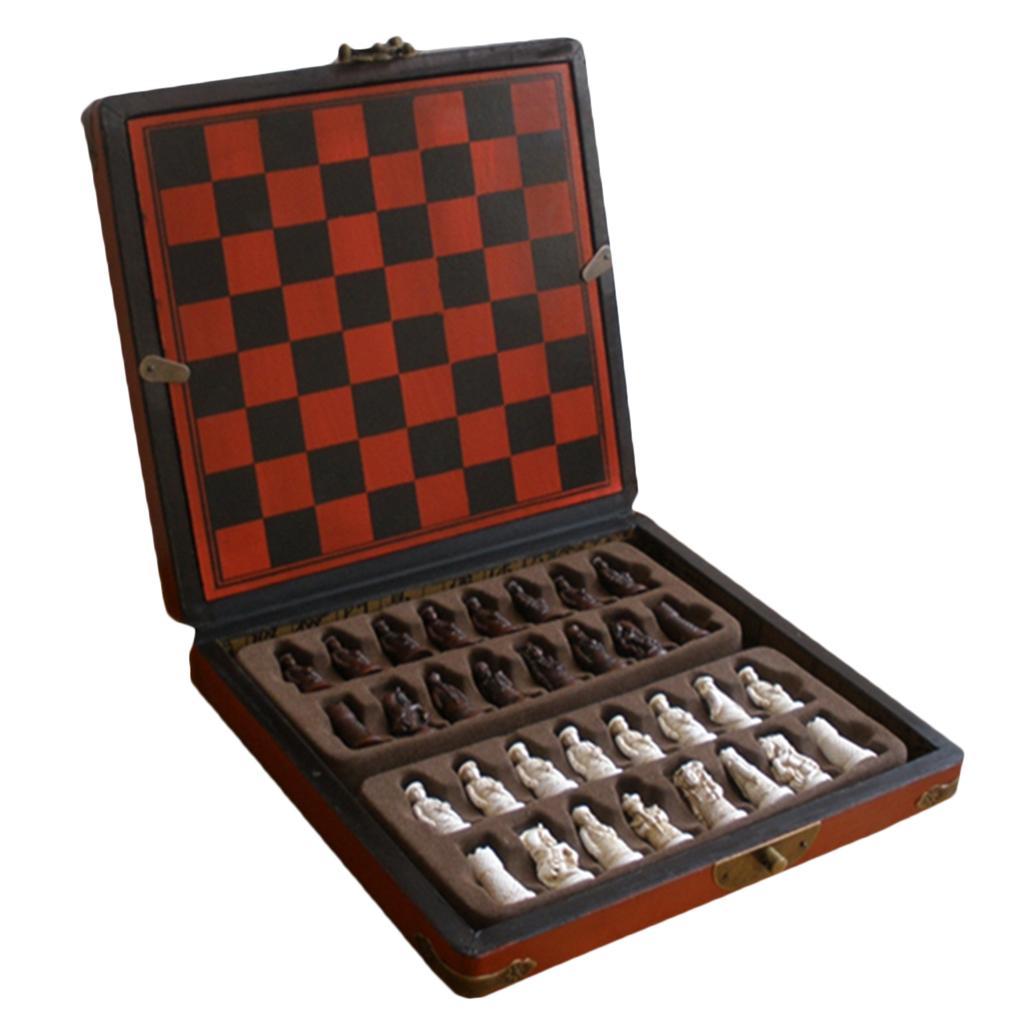 Chinese Chess Set Wooden Minia - огляд і ціна Vintage Collectible Board Games