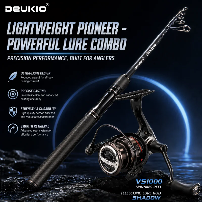 DEUKIO 1.68/1.8M Fishing Rod R - огляд і ціна Developing Tank Reel