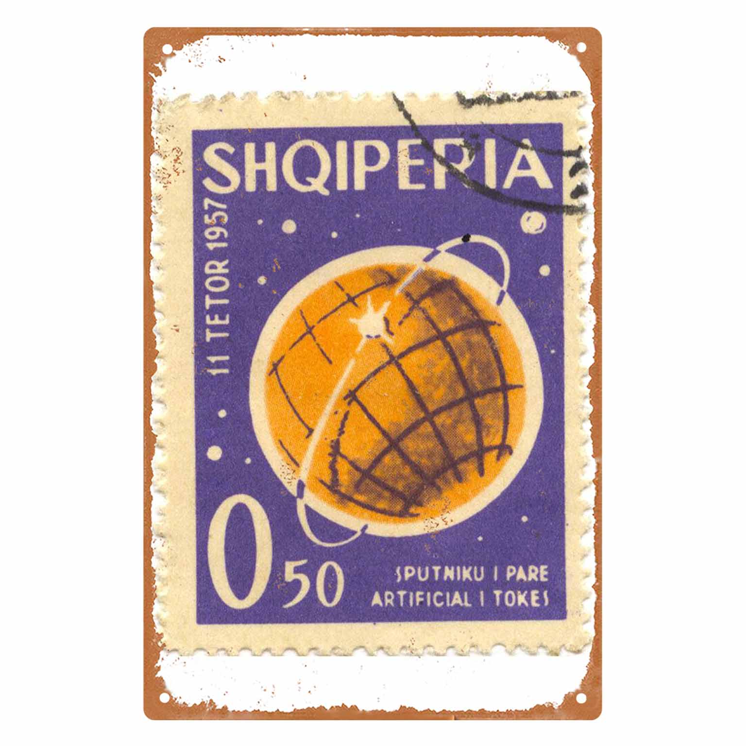 2D FLAT 1pc Vintage Albania 19 - огляд і ціна Collectible Vintage Postage Stamps