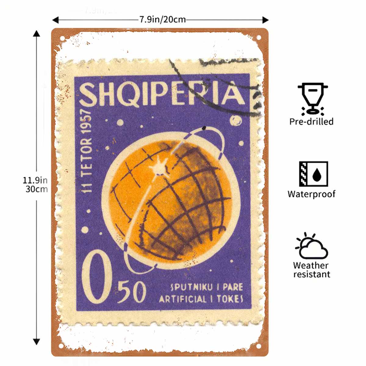 2D FLAT 1pc Vintage Albania 19 - огляд і ціна Collectible Vintage Postage Stamps