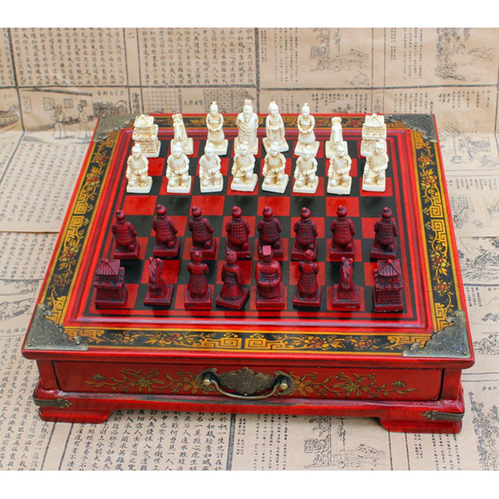 Chinese Chess Set Vintage Terr - огляд і ціна Vintage Collectible Board Games
