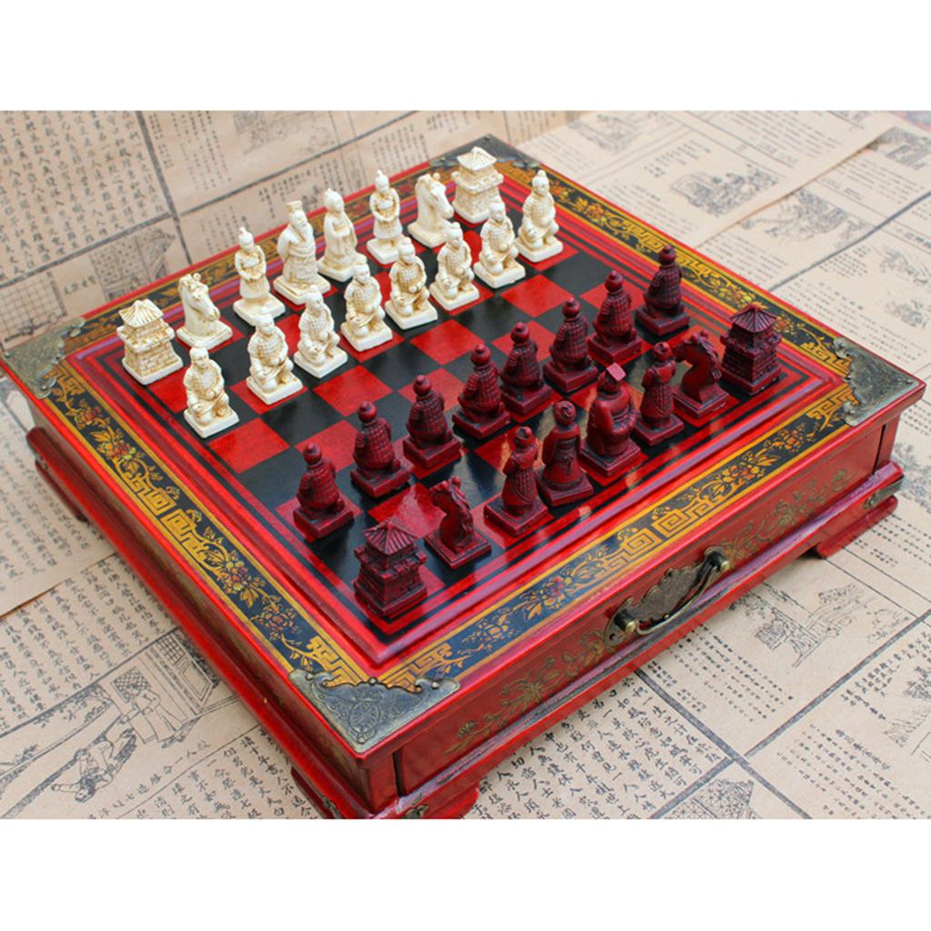 Chinese Chess Set Vintage Terr - огляд і ціна Vintage Collectible Board Games
