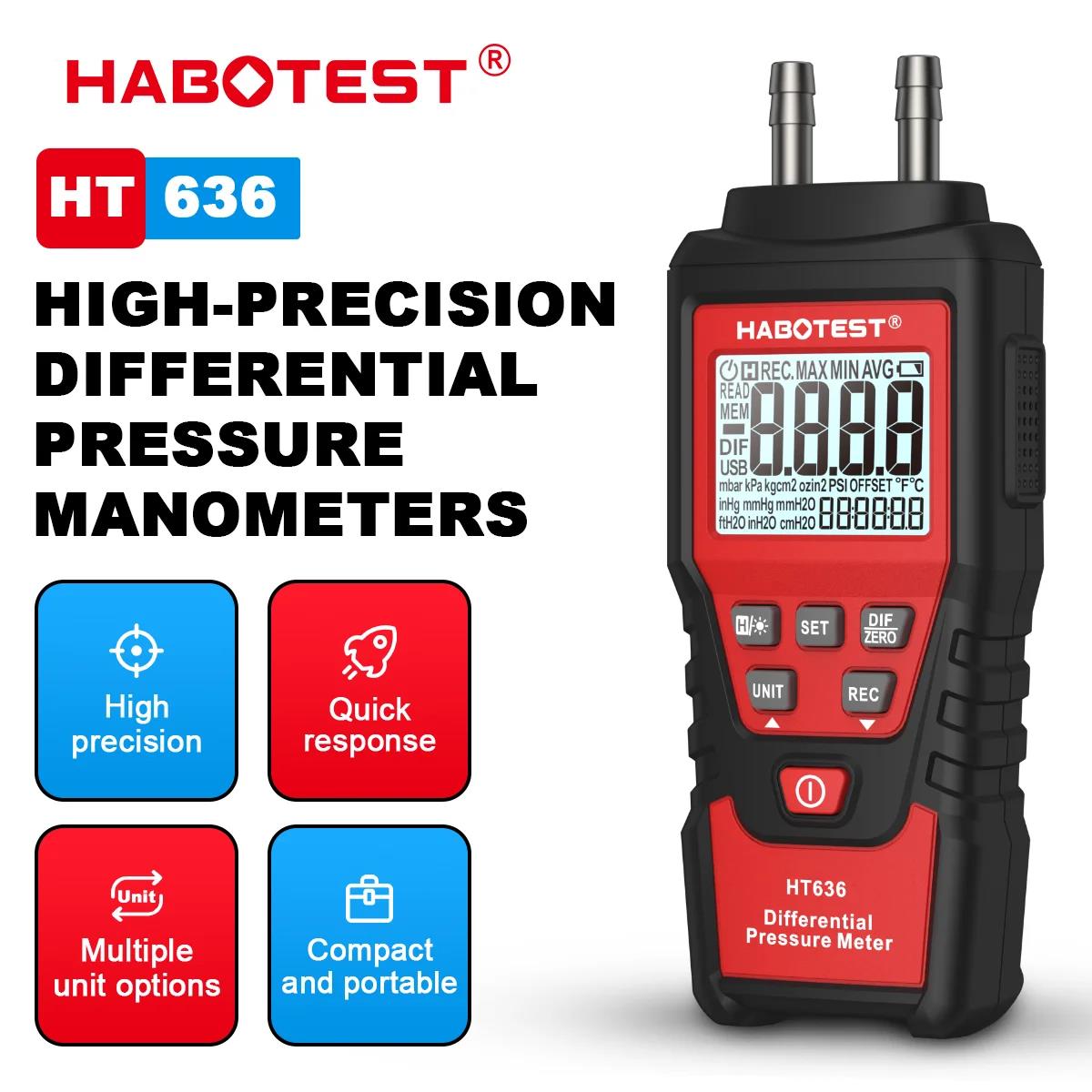 HABOTEST HT636 Digital Pressur - огляд і ціна Analog Meter Gauge