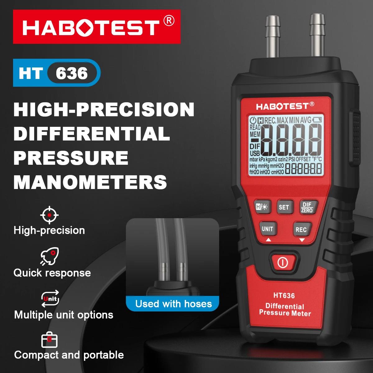 HABOTEST HT636 Digital Pressur - огляд і ціна Analog Meter Gauge