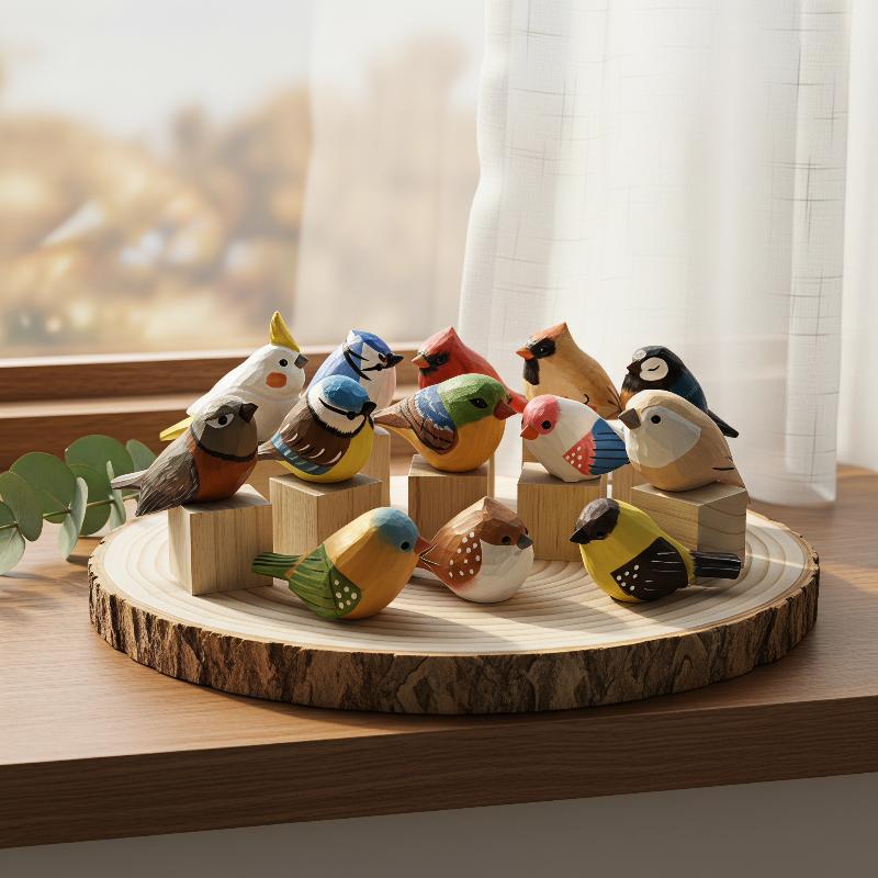 Kawaii Hand Carved Wooden Bird - огляд і ціна Vintage Collectibles Store