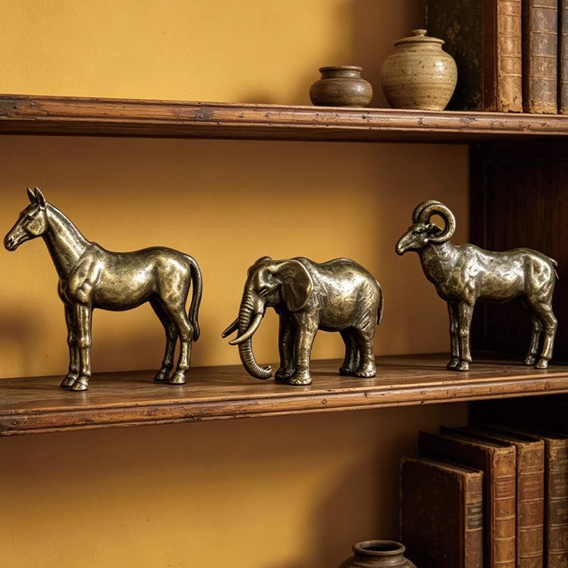Solid Brass Animal Figurines H - огляд і ціна Vintage Collectibles Store