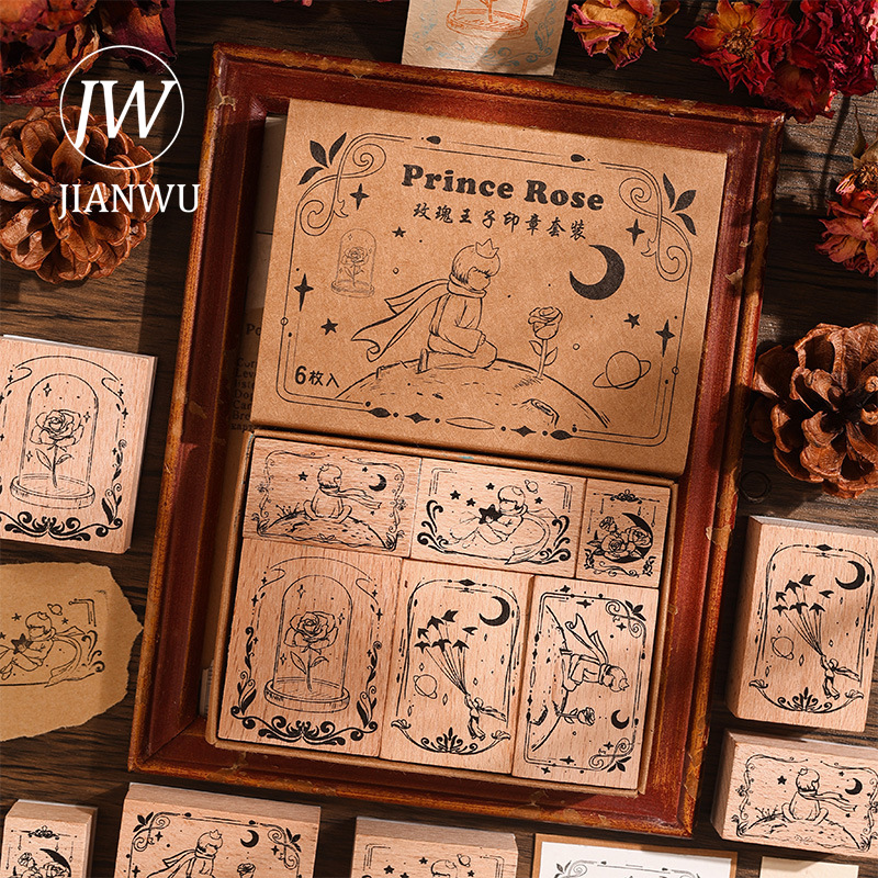 JIANWU 6 Pcs/set Rose Prince S - огляд і ціна Vintage Collectible Magazines
