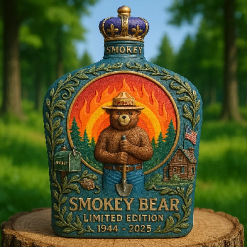 Smokey Bear Fire Prevention Wh - огляд і ціна Vintage Collectible Liquor Bottles