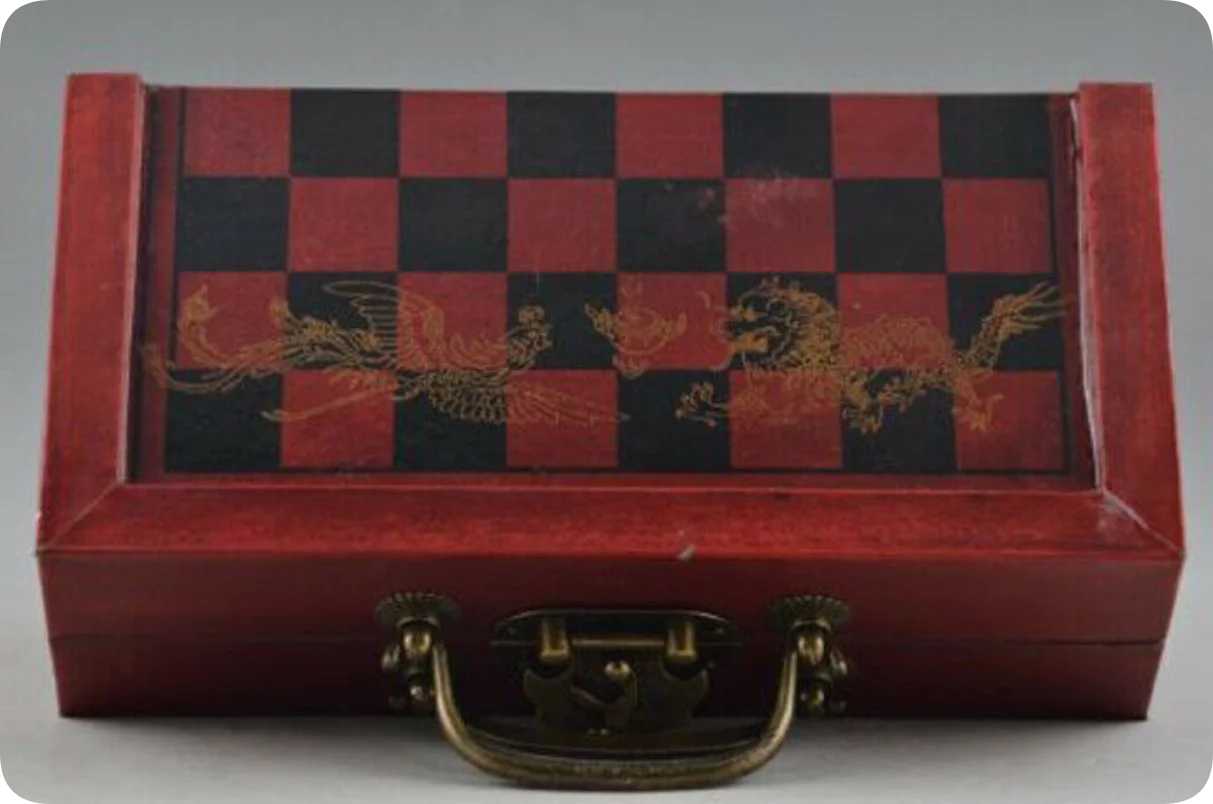 Foldable Vintage Chess Set Boa - огляд і ціна Vintage Collectible Board Games