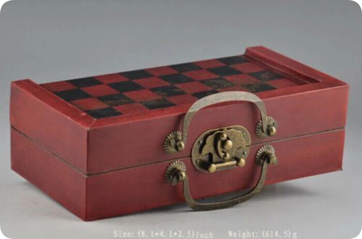 Foldable Vintage Chess Set Boa - огляд і ціна Vintage Collectible Board Games
