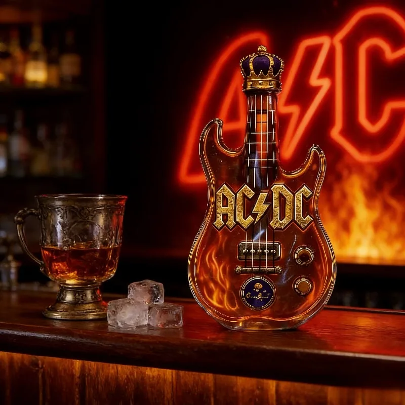 Retro Electric Guitar Shaped W - огляд і ціна Vintage Collectible Liquor Bottles