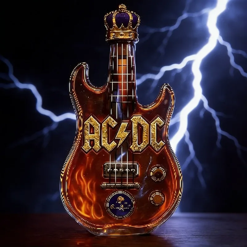 Retro Electric Guitar Shaped W - огляд і ціна Vintage Collectible Liquor Bottles