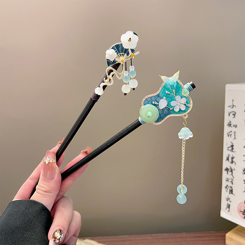 Classic Tassel Hair Stick Blac - огляд і ціна Vintage Jewelry Collection