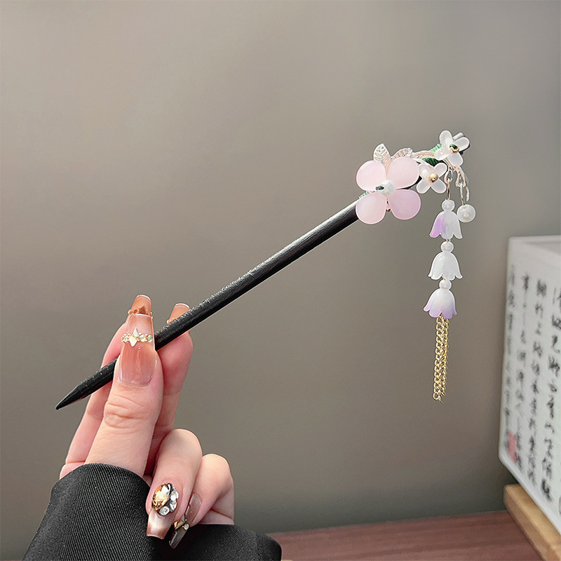 Classic Tassel Hair Stick Blac - огляд і ціна Vintage Jewelry Collection