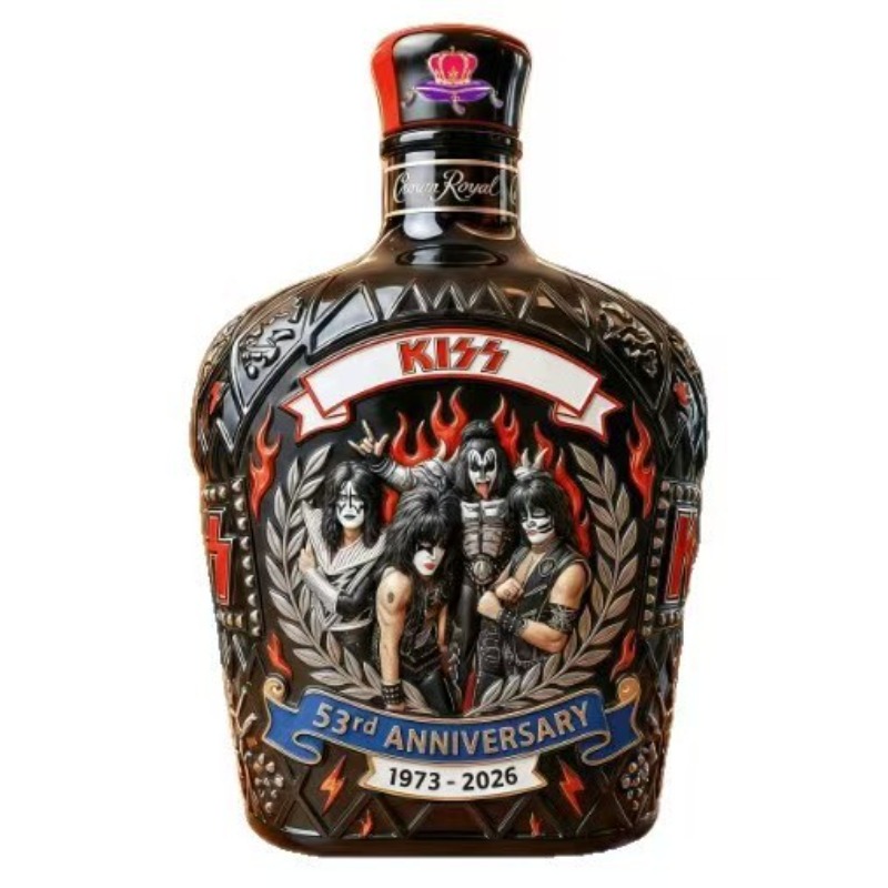 YING-KISS Band Whiskey Decante - огляд і ціна Vintage Collectible Liquor Bottles