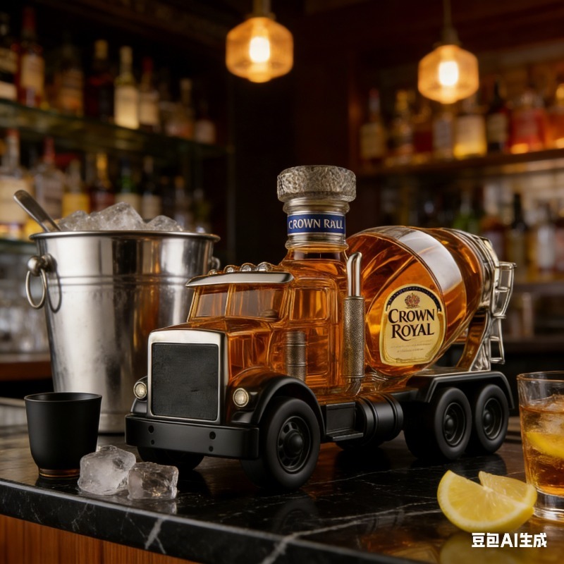 Vintage Truck Design Glass Whi - огляд і ціна Vintage Collectible Liquor Bottles