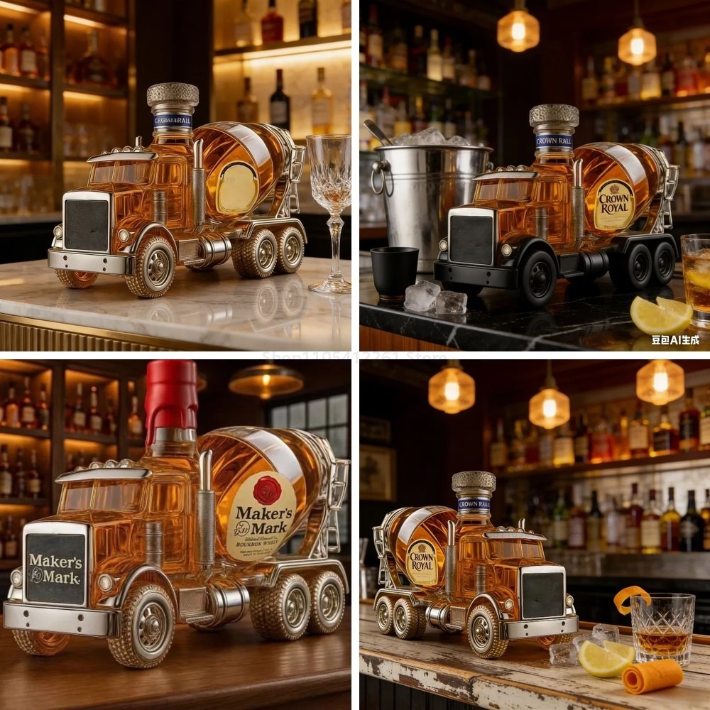 Vintage Truck Glass Whiskey De - огляд і ціна Vintage Collectible Liquor Bottles